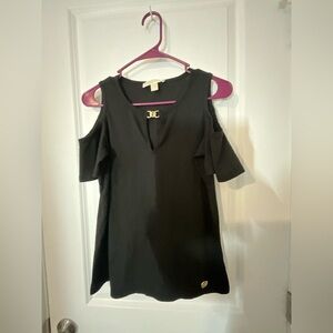 MK cut-out shoulder shirt